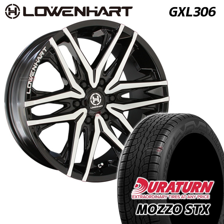 LOWENHART GXL306 20x8.5 6/139.7 ET20 MOZZO STX 275/55R20 レーベンハート  新品タイヤ＆アルミホイール4本セット